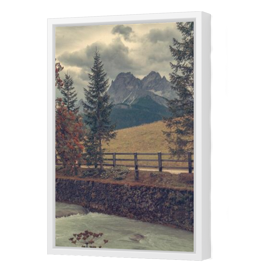 Thumbnail for Canvas - White Floating Frame