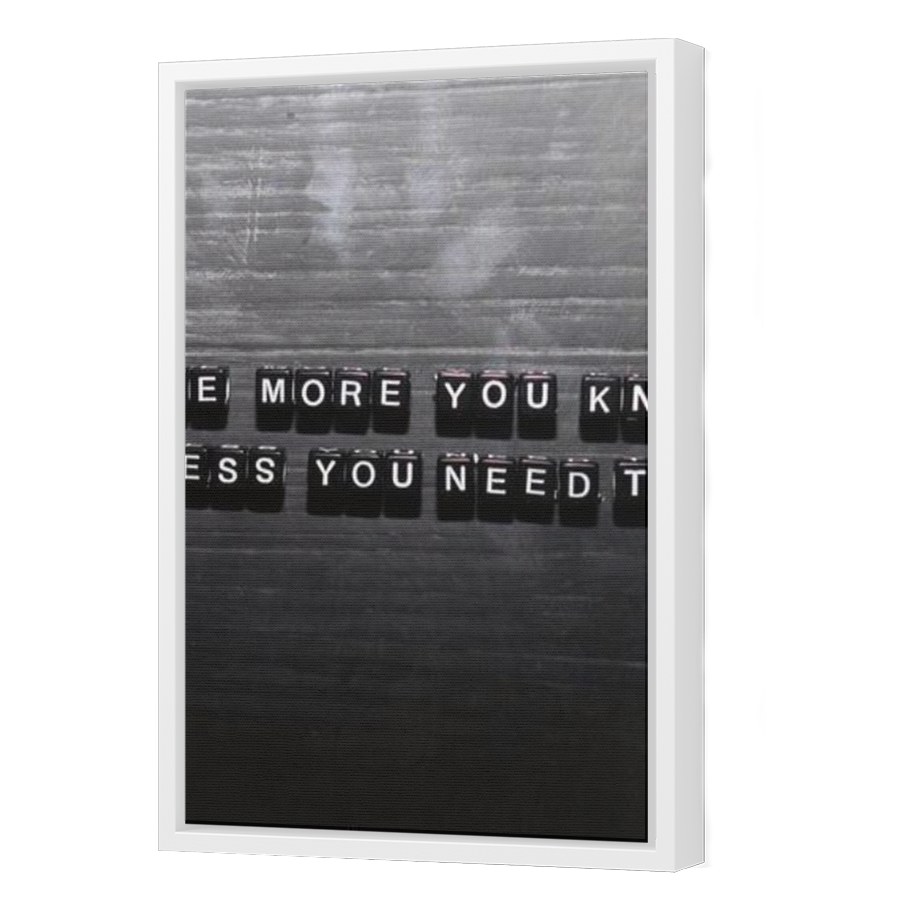 Thumbnail for Canvas - White Floating Frame