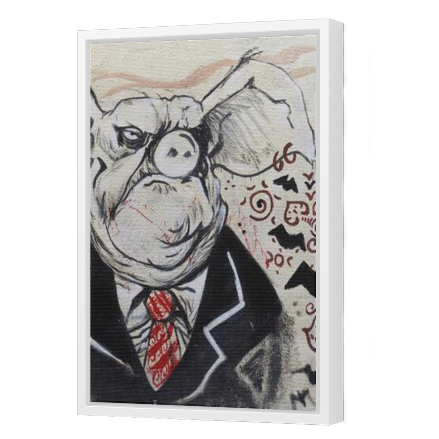 Thumbnail for Canvas - White Floating Frame