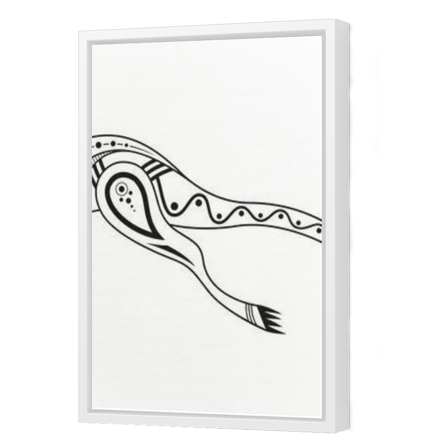 Thumbnail for Canvas - White Floating Frame
