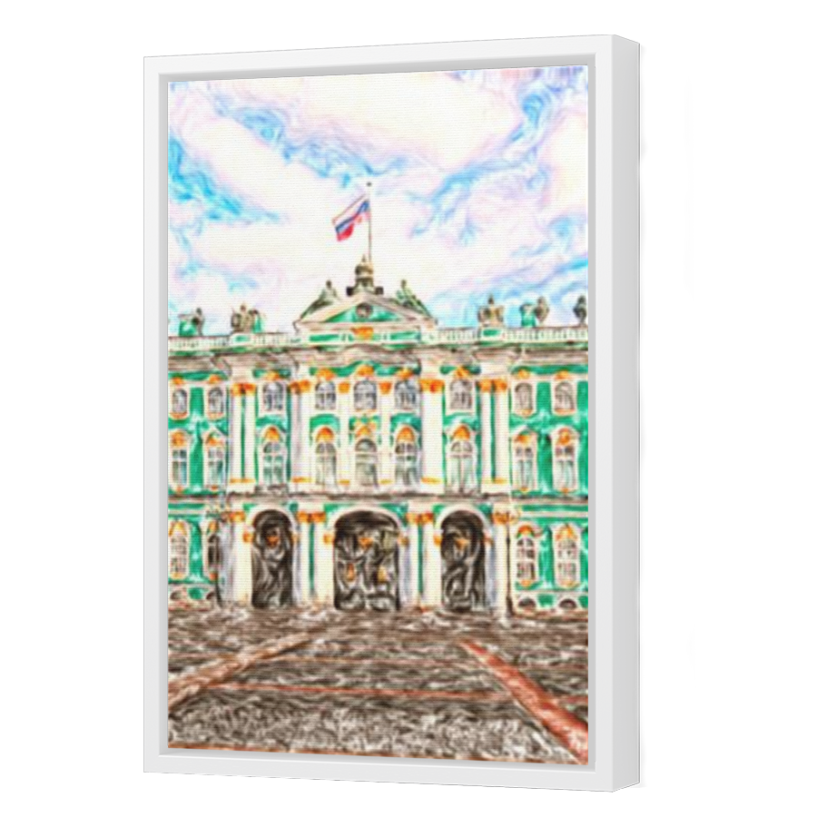 Thumbnail for Canvas - White Floating Frame