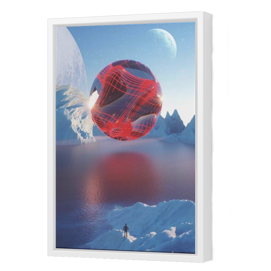 Thumbnail for Canvas - White Floating Frame