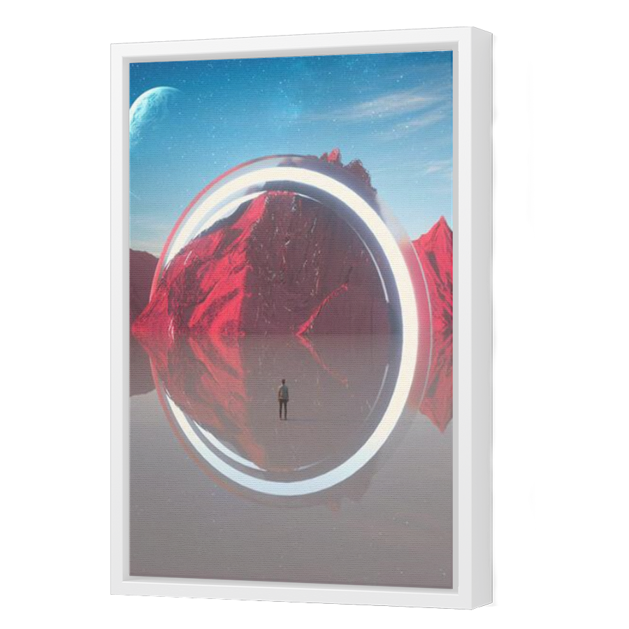 Thumbnail for Canvas - White Floating Frame