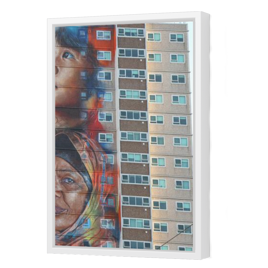 Thumbnail for Canvas - White Floating Frame