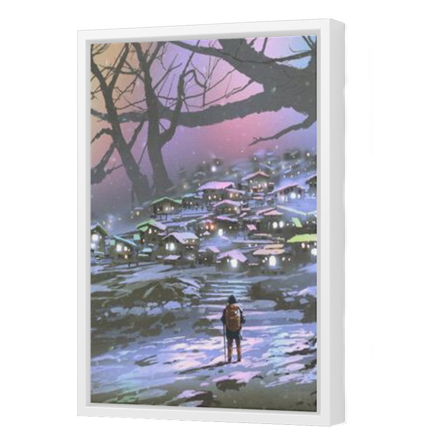 Thumbnail for Canvas - White Floating Frame