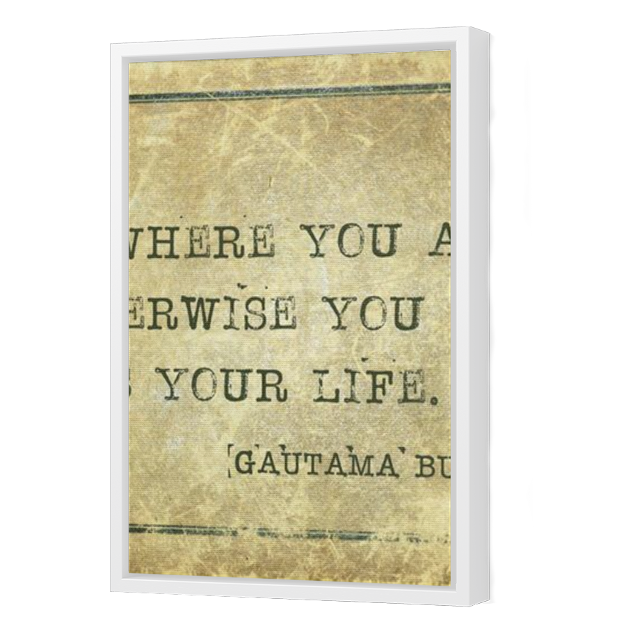 Thumbnail for Canvas - White Floating Frame