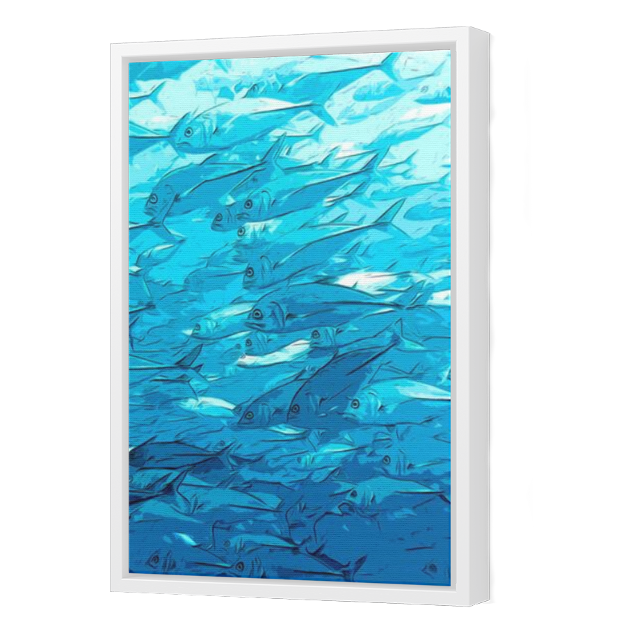 Thumbnail for Canvas - White Floating Frame