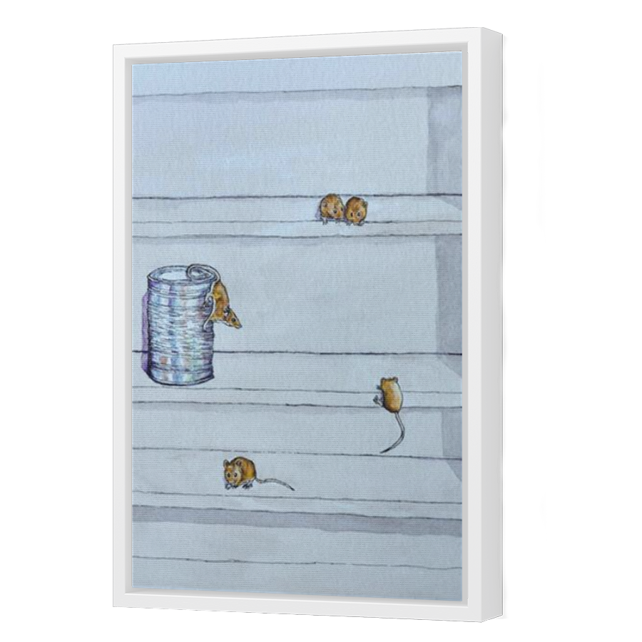 Thumbnail for Canvas - White Floating Frame