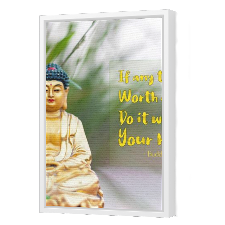 Thumbnail for Canvas - White Floating Frame