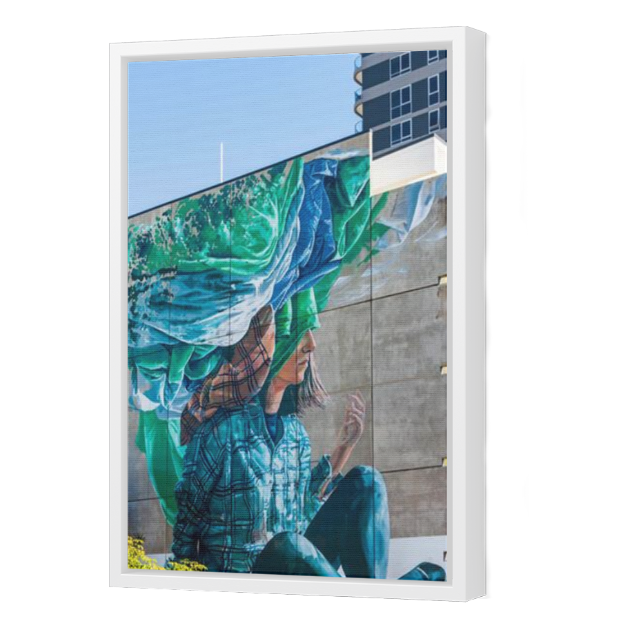 Thumbnail for Canvas - White Floating Frame