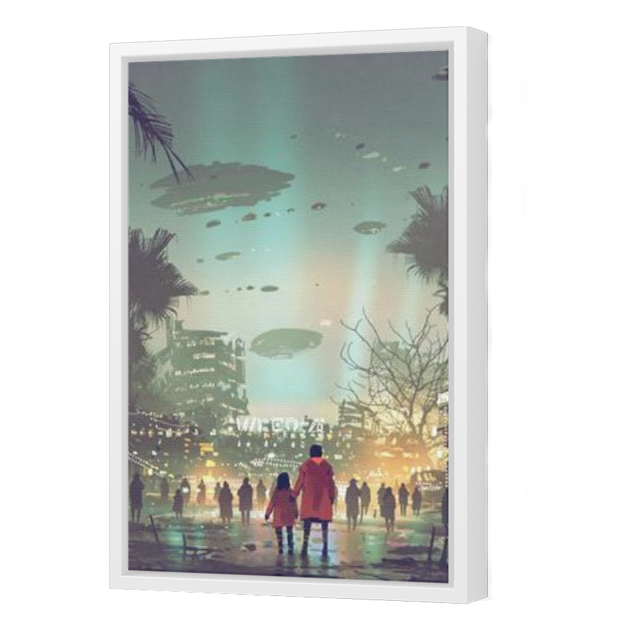 Thumbnail for Canvas - White Floating Frame