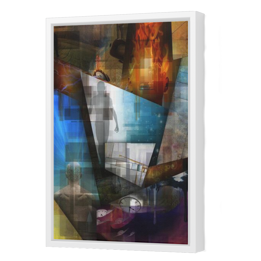 Thumbnail for Canvas - White Floating Frame