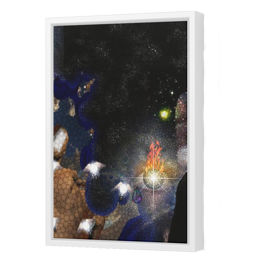 Thumbnail for Canvas - White Floating Frame