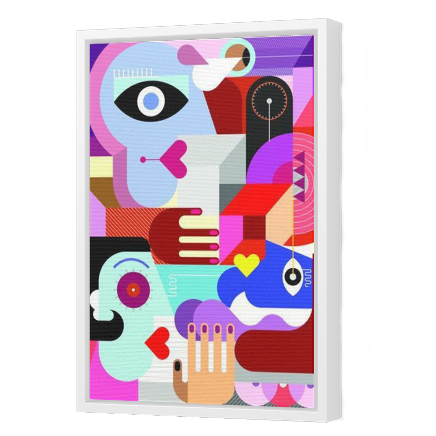Thumbnail for Canvas - White Floating Frame