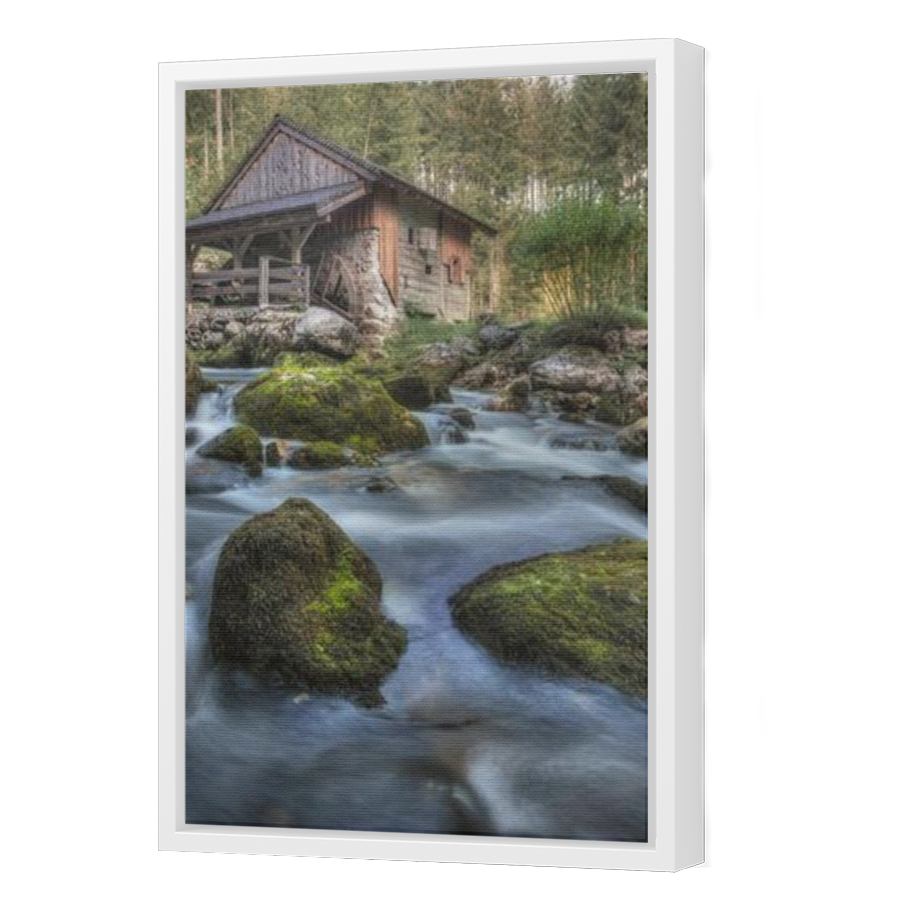 Thumbnail for Canvas - White Floating Frame