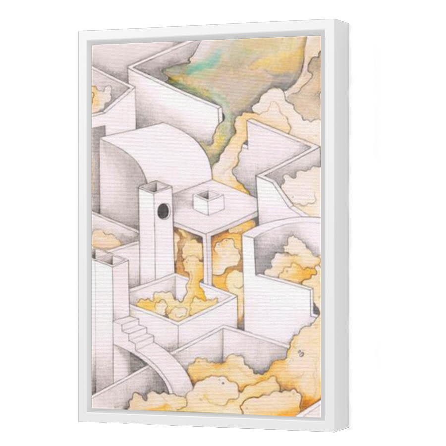 Thumbnail for Canvas - White Floating Frame