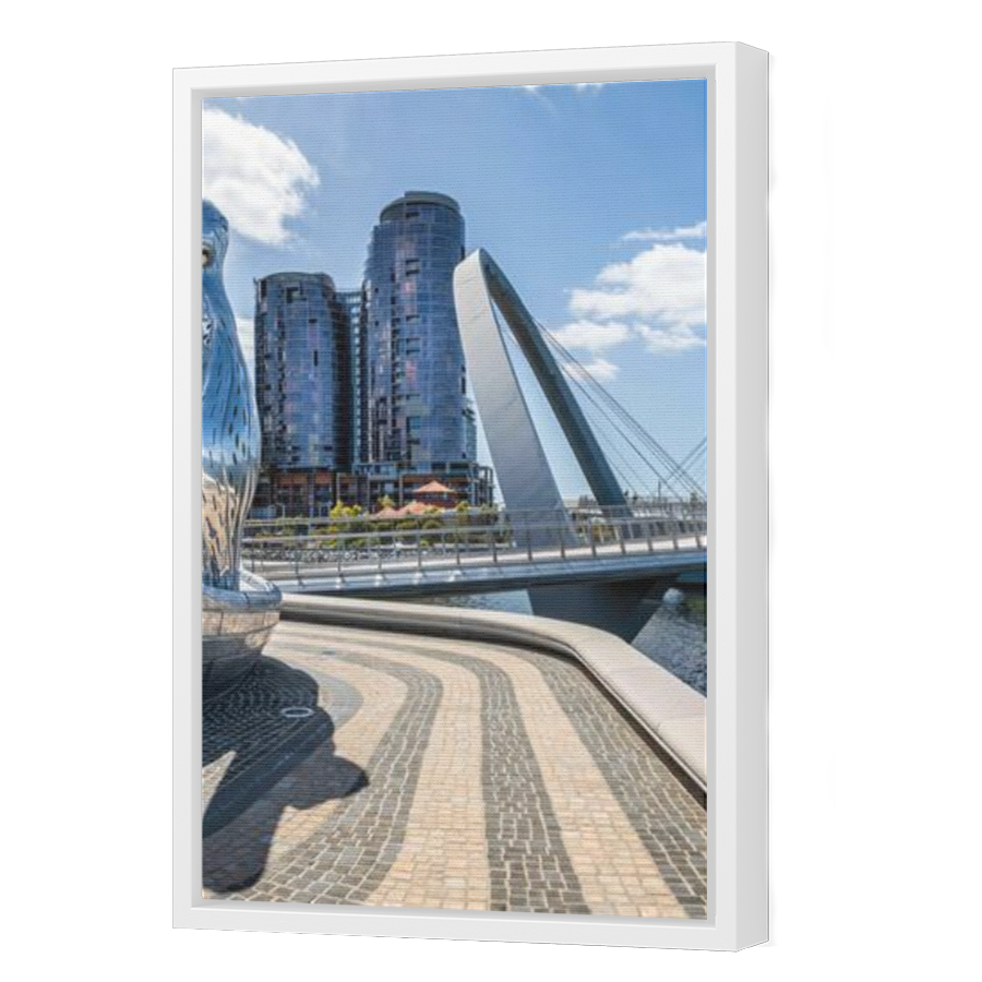 Thumbnail for Canvas - White Floating Frame