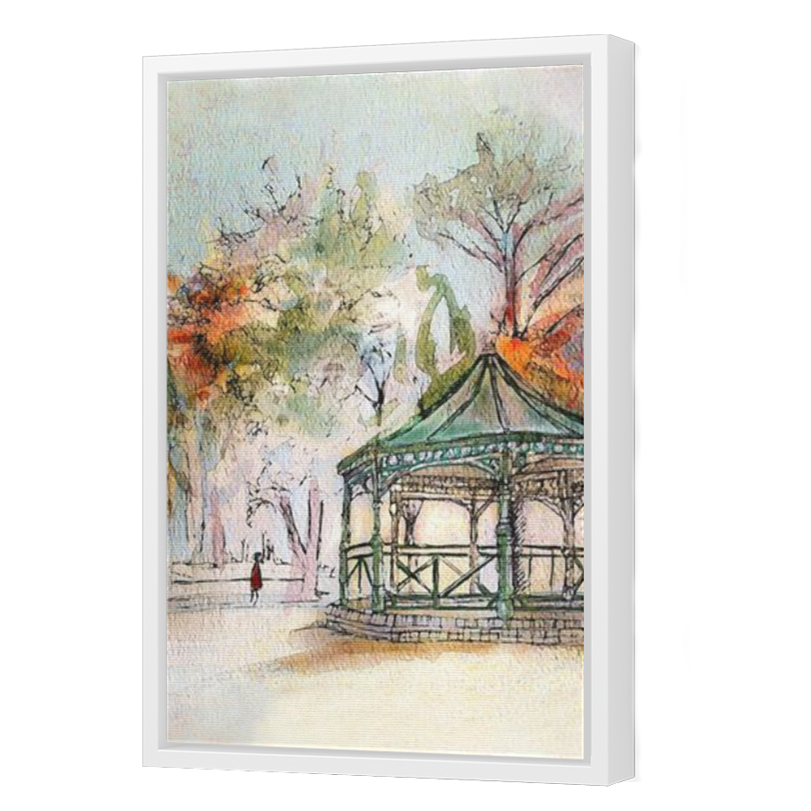 Thumbnail for Canvas - White Floating Frame