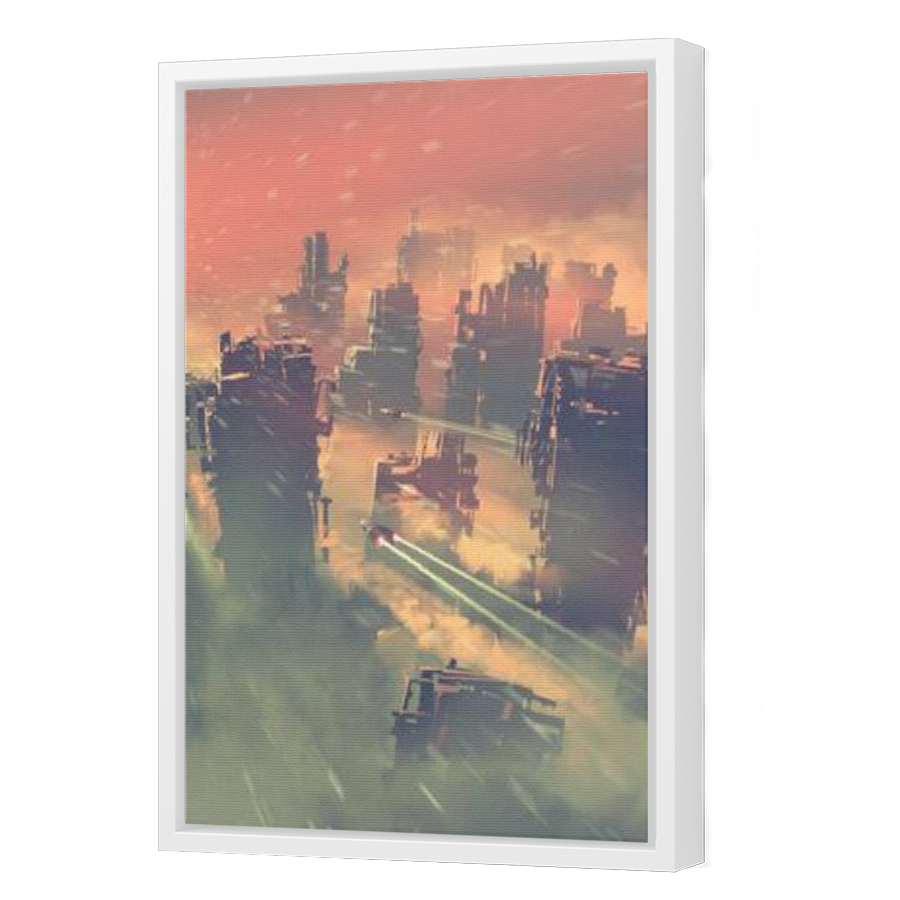 Thumbnail for Canvas - White Floating Frame