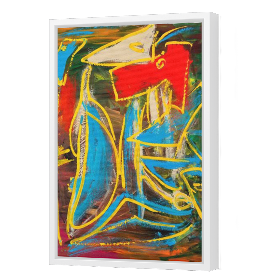 Thumbnail for Canvas - White Floating Frame
