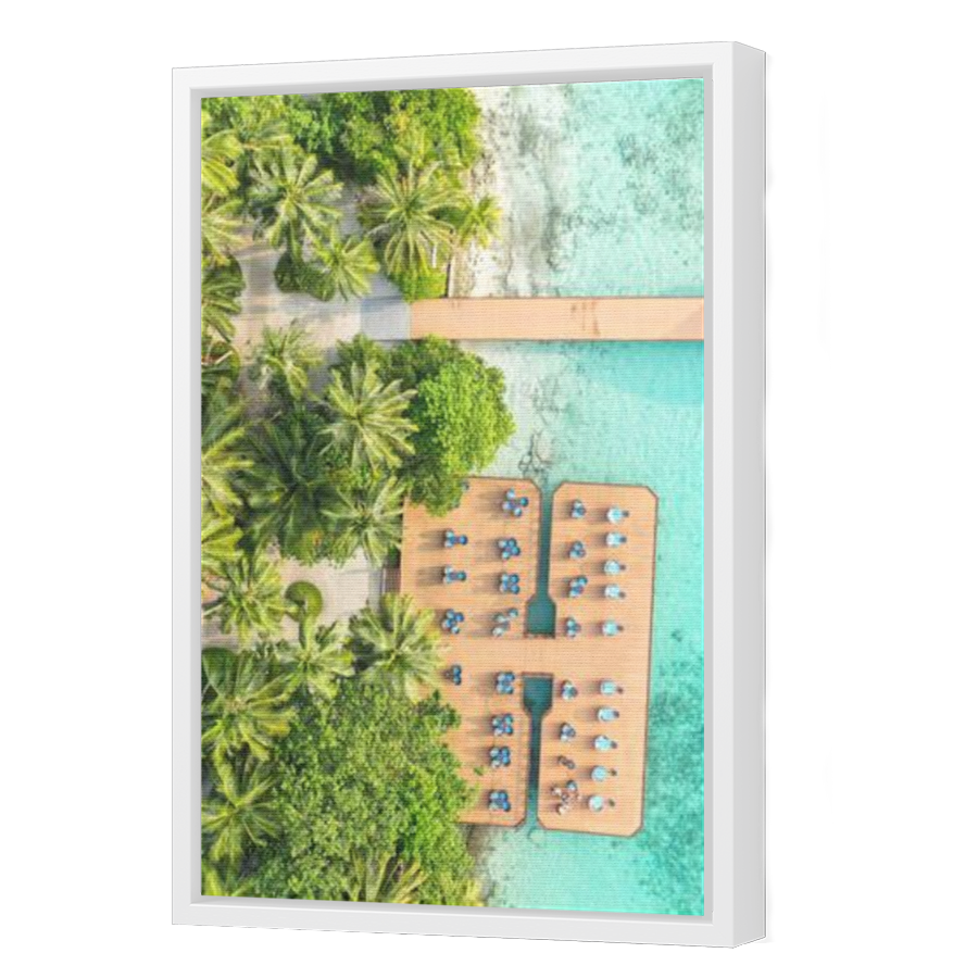 Thumbnail for Canvas - White Floating Frame