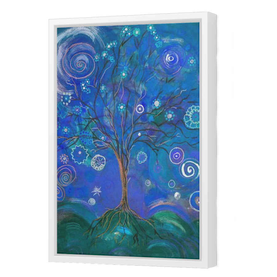 Thumbnail for Canvas - White Floating Frame