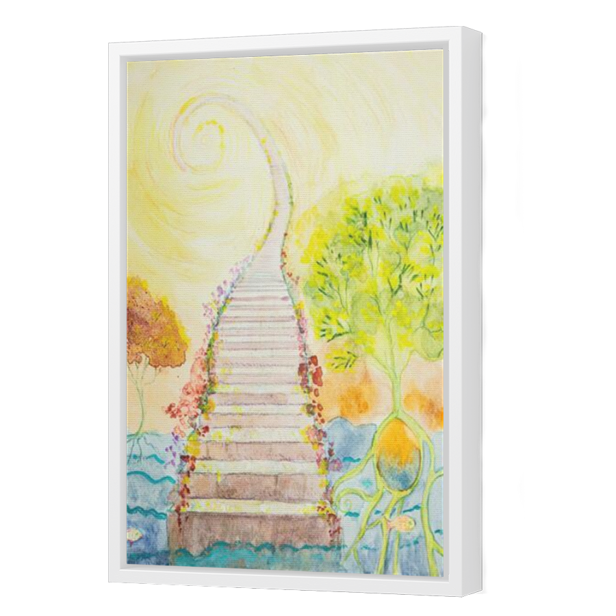 Thumbnail for Canvas - White Floating Frame
