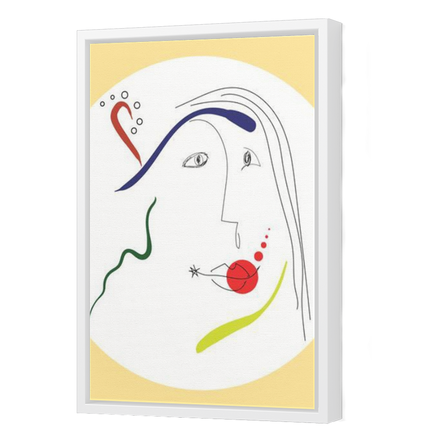 Thumbnail for Canvas - White Floating Frame