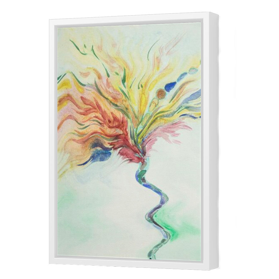 Thumbnail for Canvas - White Floating Frame
