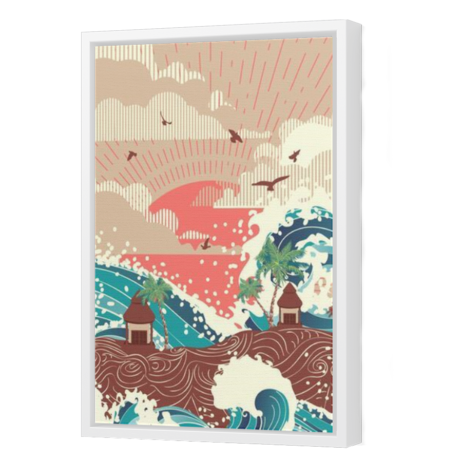 Thumbnail for Canvas - White Floating Frame
