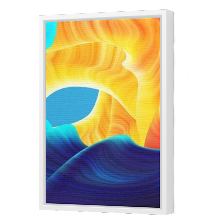 Thumbnail for Canvas - White Floating Frame