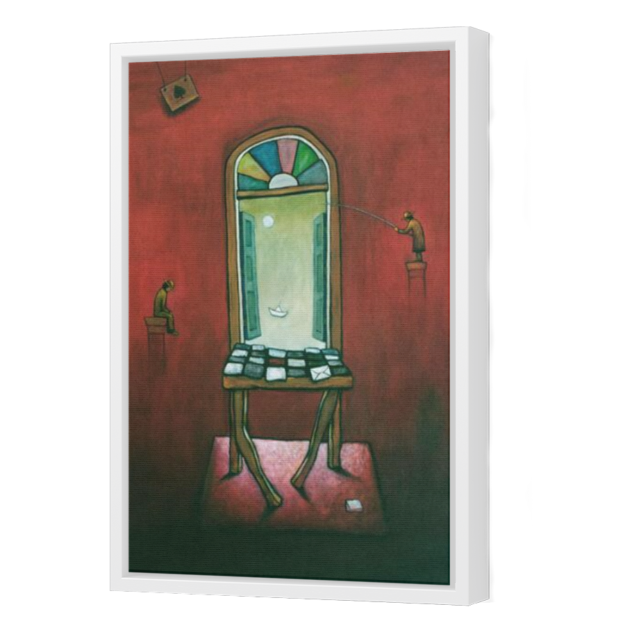 Thumbnail for Canvas - White Floating Frame