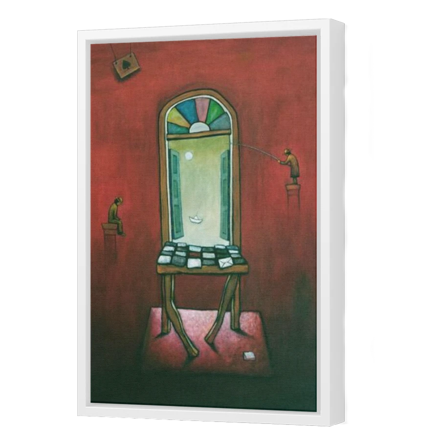 Thumbnail for Canvas - White Floating Frame