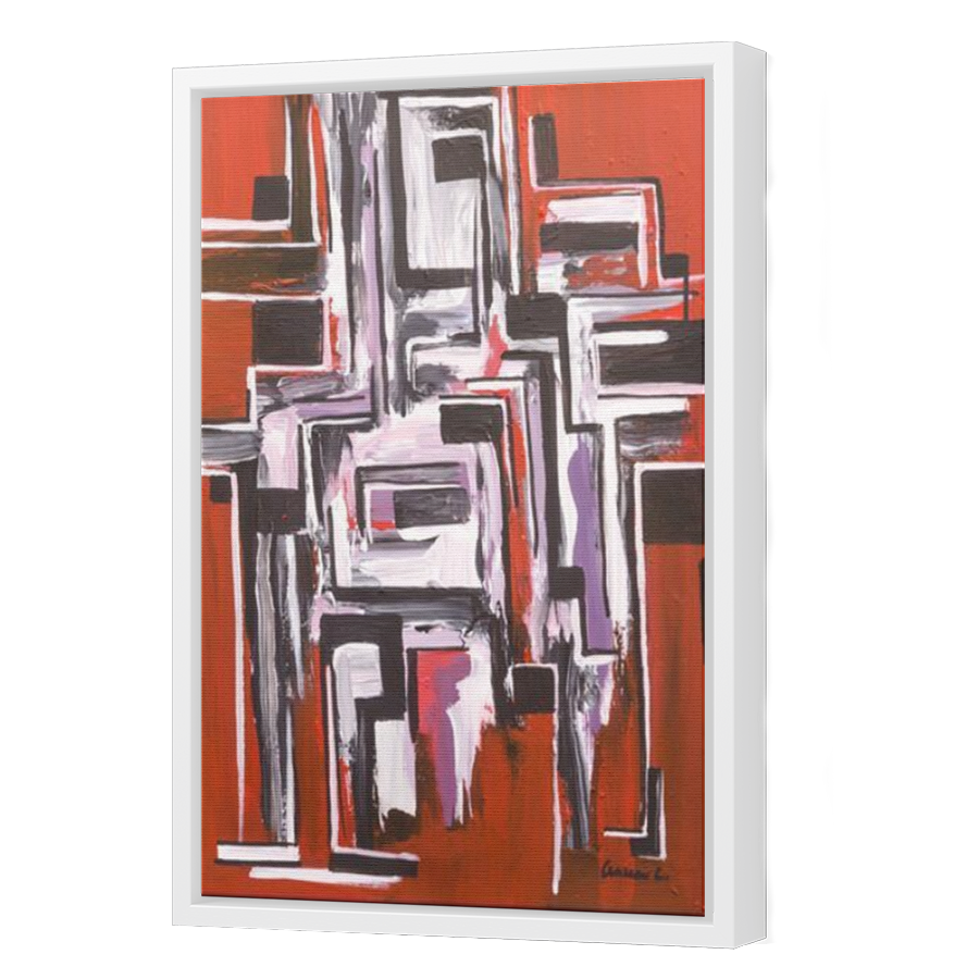 Thumbnail for Canvas - White Floating Frame