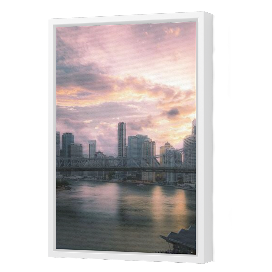 Thumbnail for Canvas - White Floating Frame
