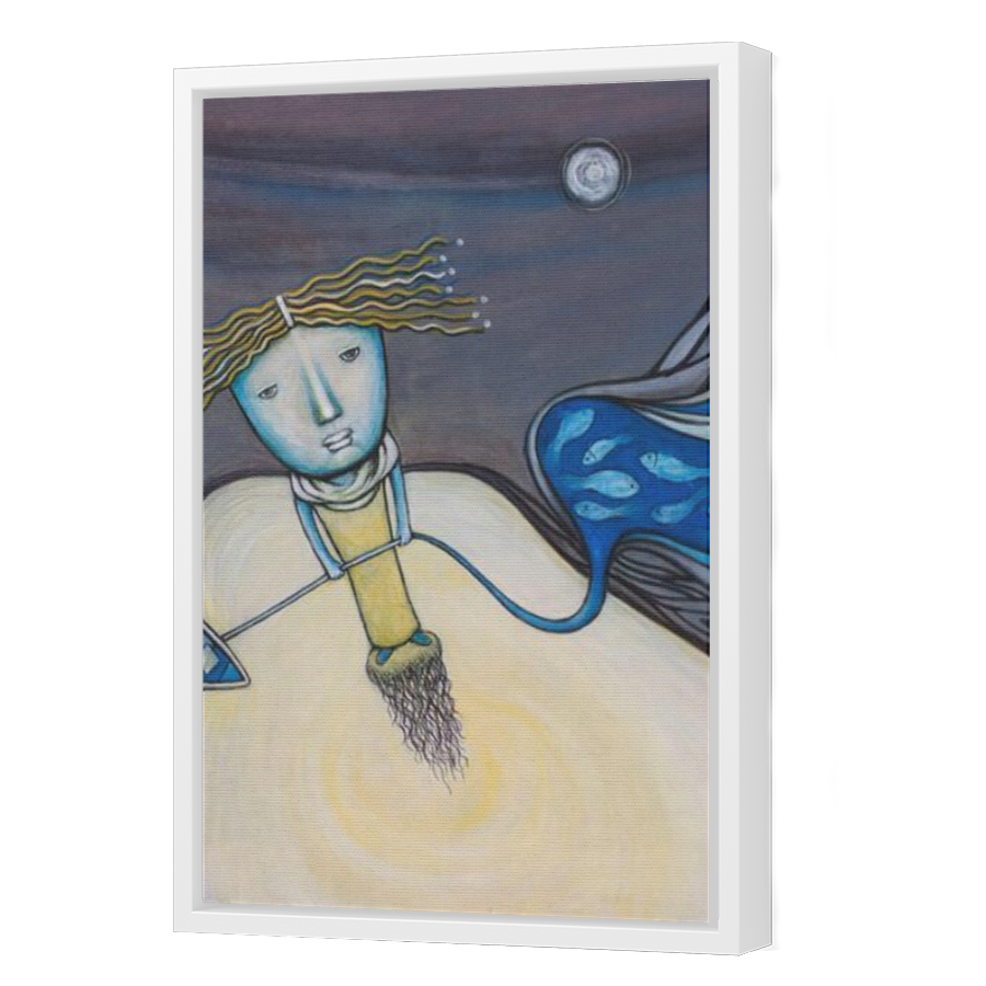 Thumbnail for Canvas - White Floating Frame