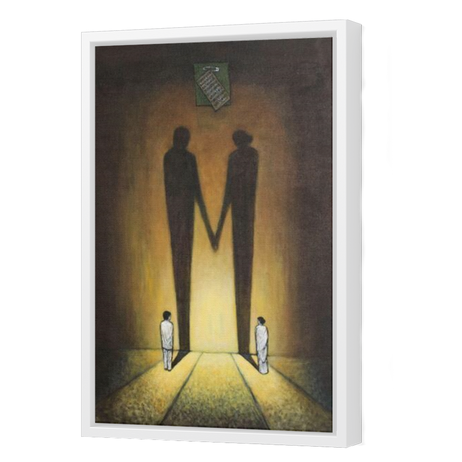 Thumbnail for Canvas - White Floating Frame