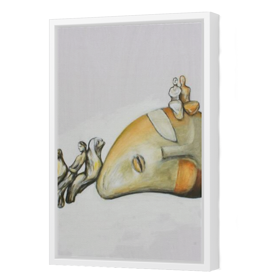 Thumbnail for Canvas - White Floating Frame