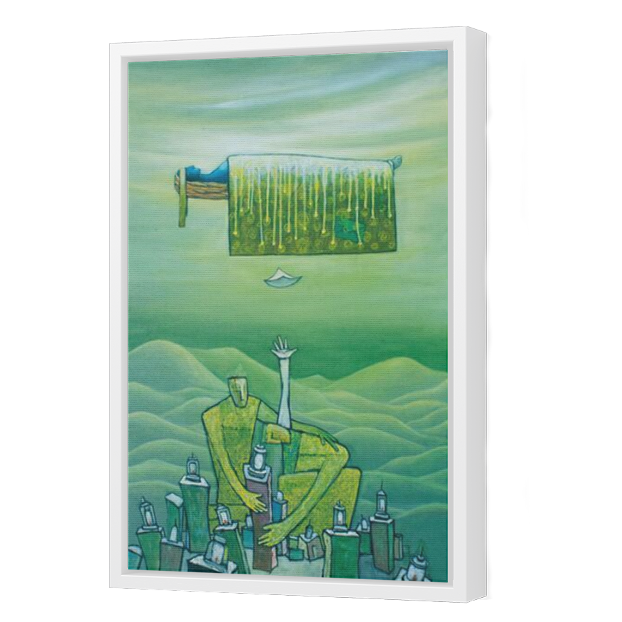 Thumbnail for Canvas - White Floating Frame