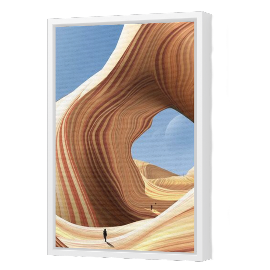 Thumbnail for Canvas - White Floating Frame
