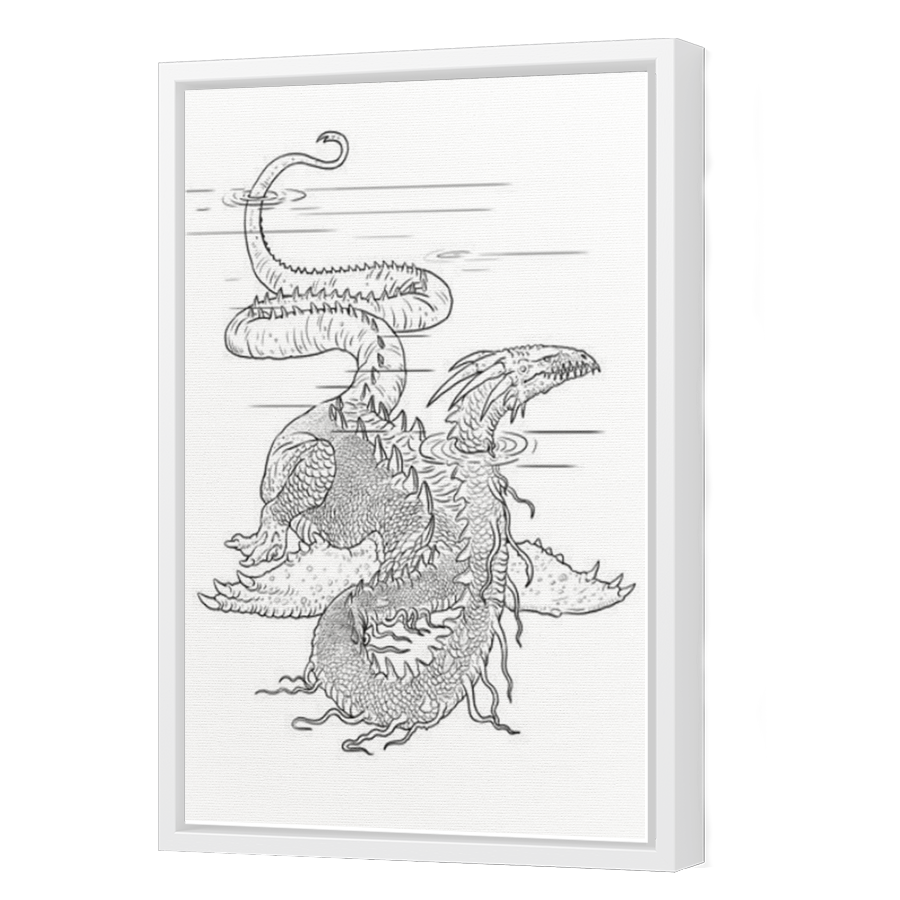 Thumbnail for Canvas - White Floating Frame
