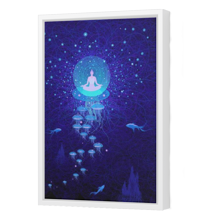 Thumbnail for Canvas - White Floating Frame