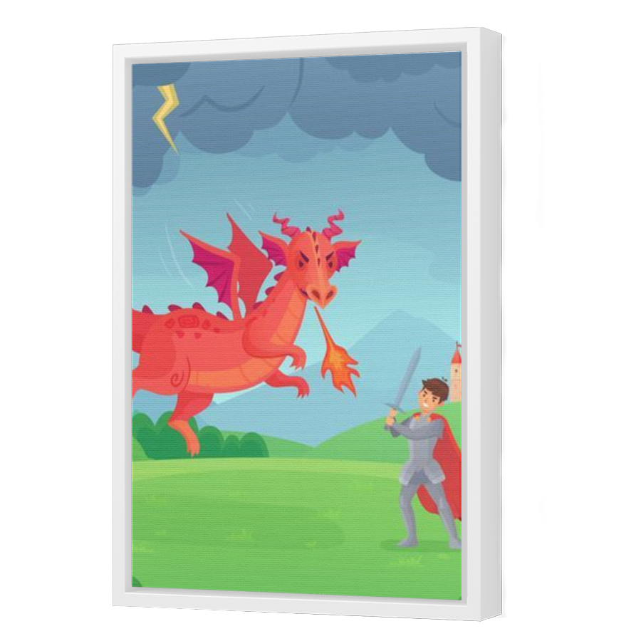 Thumbnail for Canvas - White Floating Frame