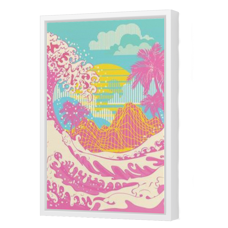 Thumbnail for Canvas - White Floating Frame