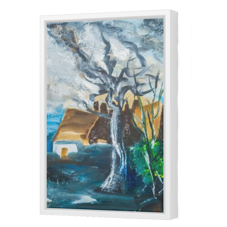 Thumbnail for Canvas - White Floating Frame