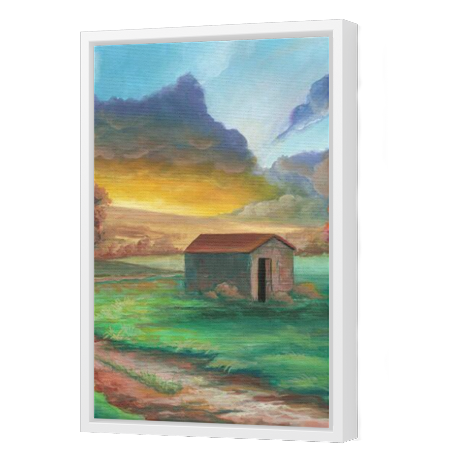 Thumbnail for Canvas - White Floating Frame