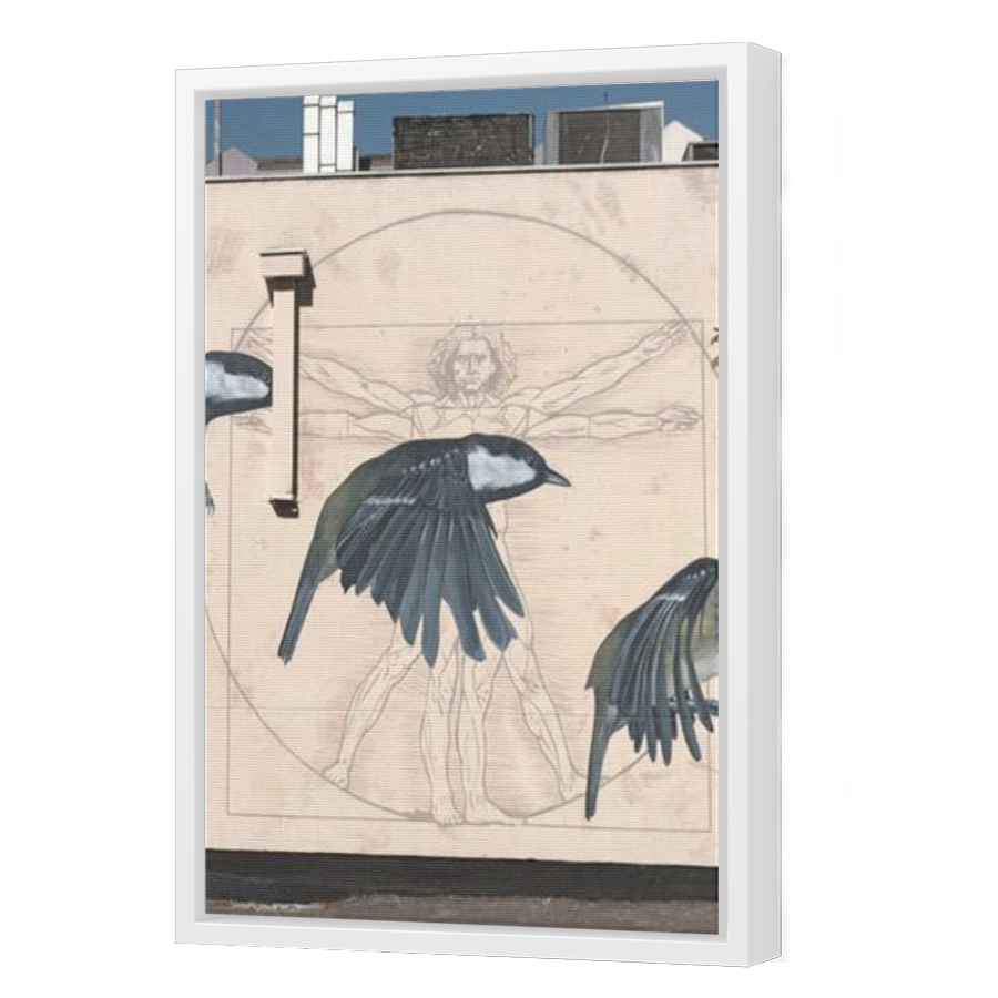 Thumbnail for Canvas - White Floating Frame