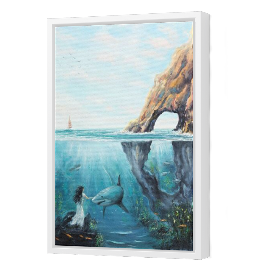 Thumbnail for Canvas - White Floating Frame