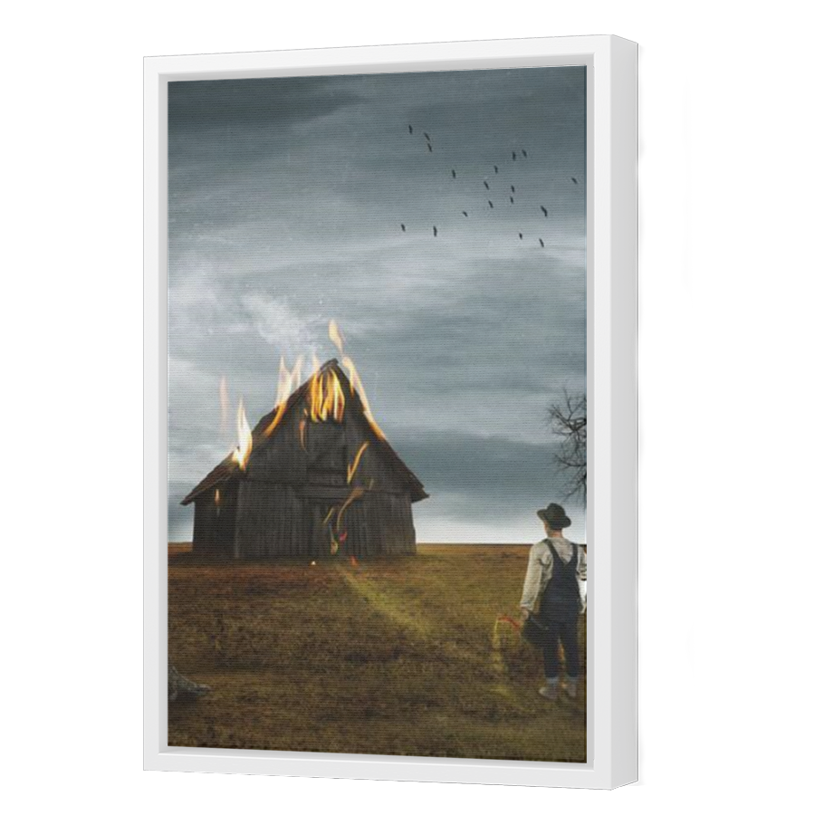 Thumbnail for Canvas - White Floating Frame