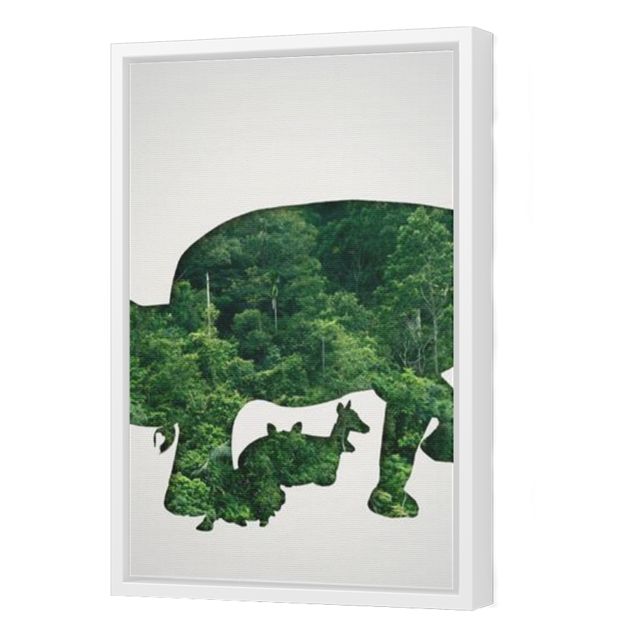 Thumbnail for Canvas - White Floating Frame